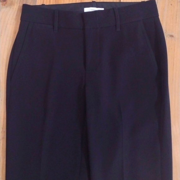 Vince Black Crepe Tailored Straight Leg Pant Size 0 - Picture 6 of 14